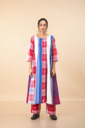 16 Panelled Twirly Red Dress (Set)   Palazzo