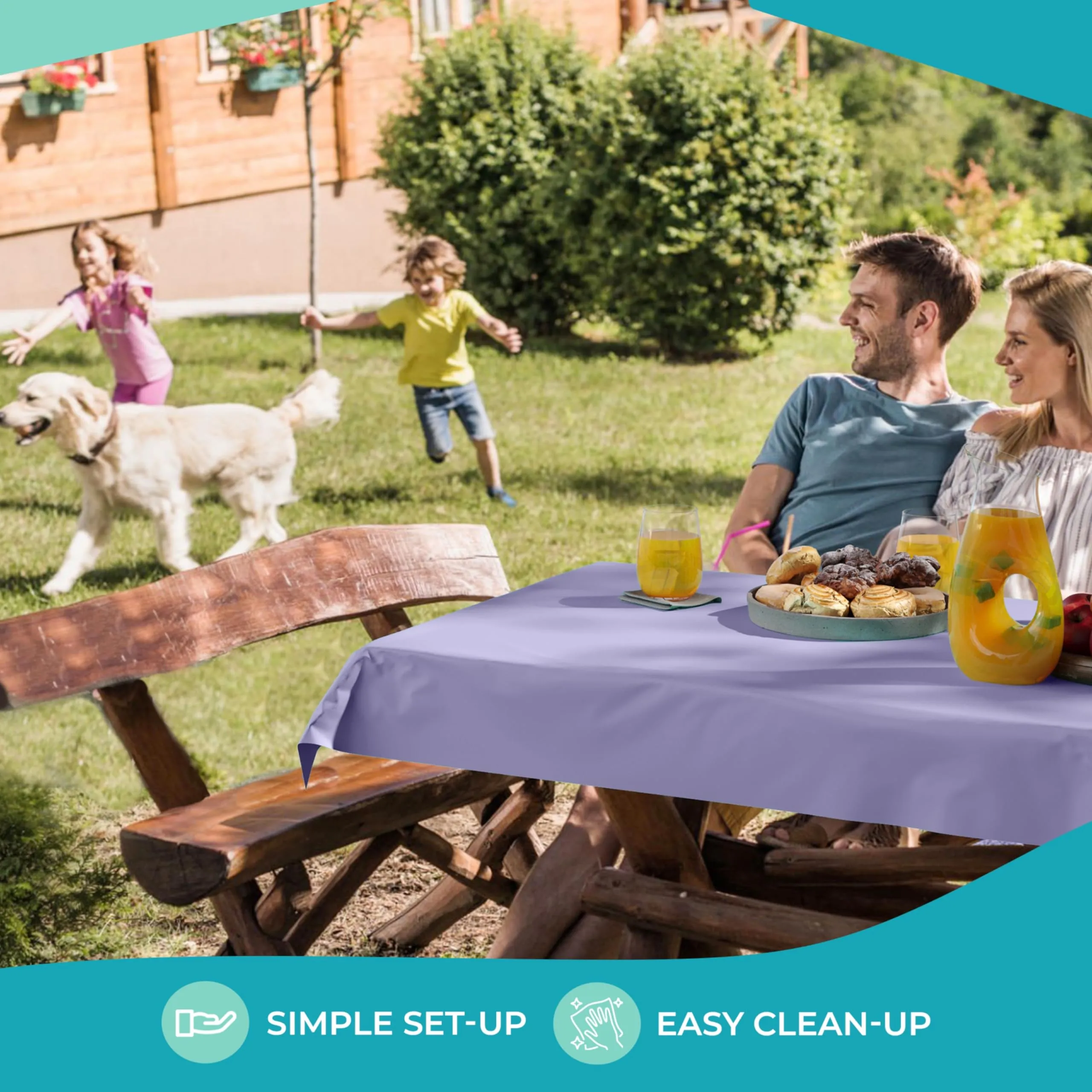 40 In. x 100 Ft. Lavender Table Roll