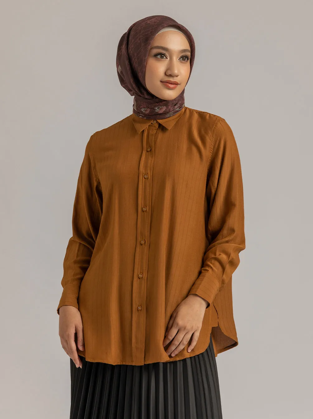 ANARA TOP PLAIN CHOCO
