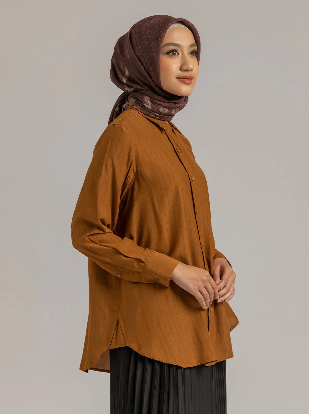 ANARA TOP PLAIN CHOCO
