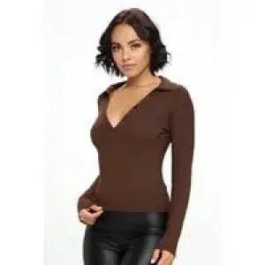 Bring It On Brown Top