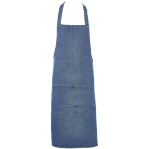 Butchers Bib Apron Washed Light Denim 70 x 90cm