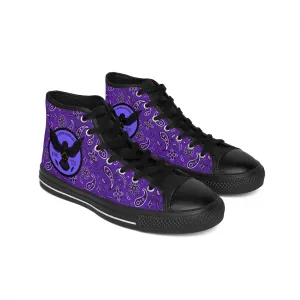 Crowgodshi Men's Purple Colors High-Tops