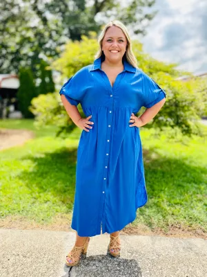 Curvy Oversized Linen Dress (2 Colors)