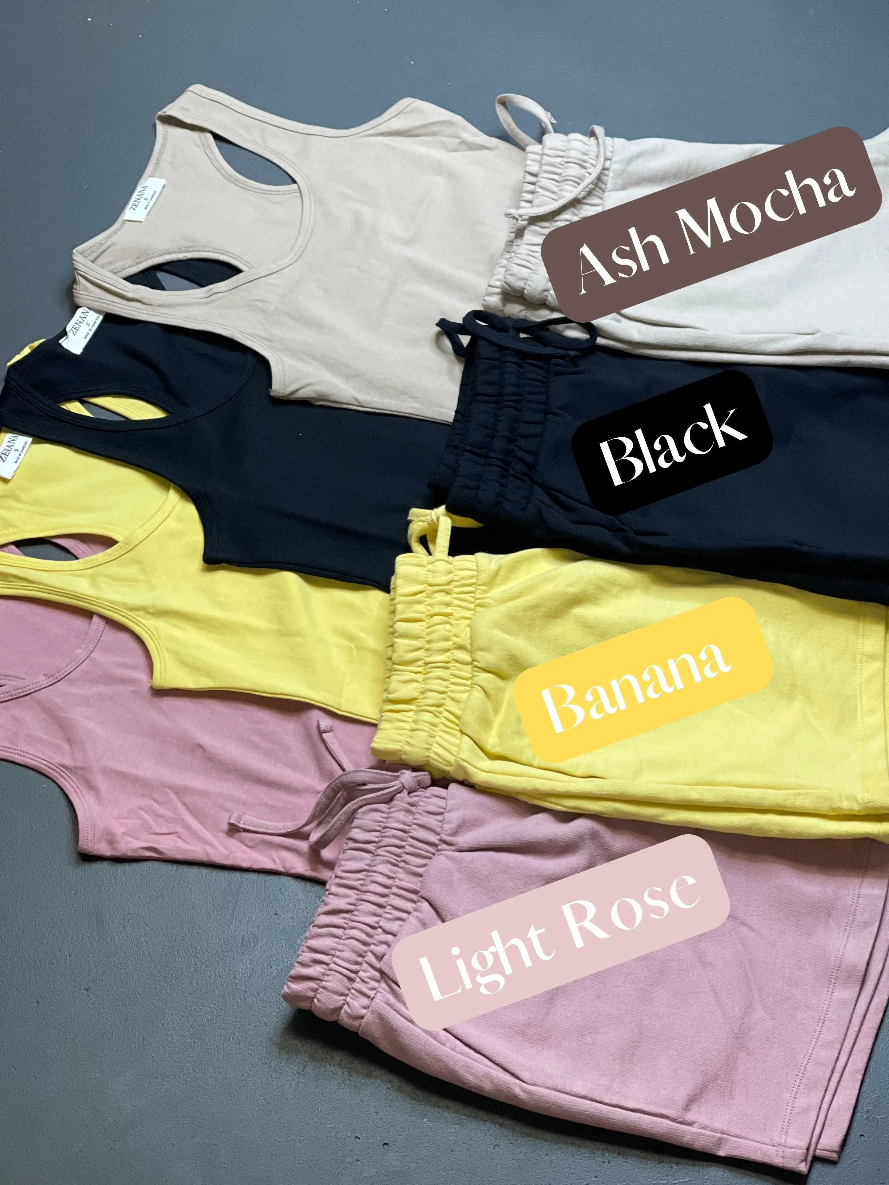 Essential Cotton Shorts - Light Rose