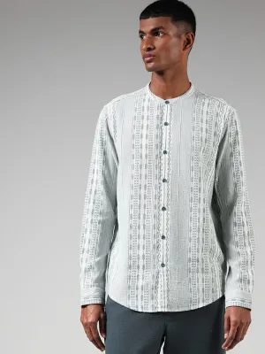 ETA Off White Printed Cotton Resort-Fit Shirt