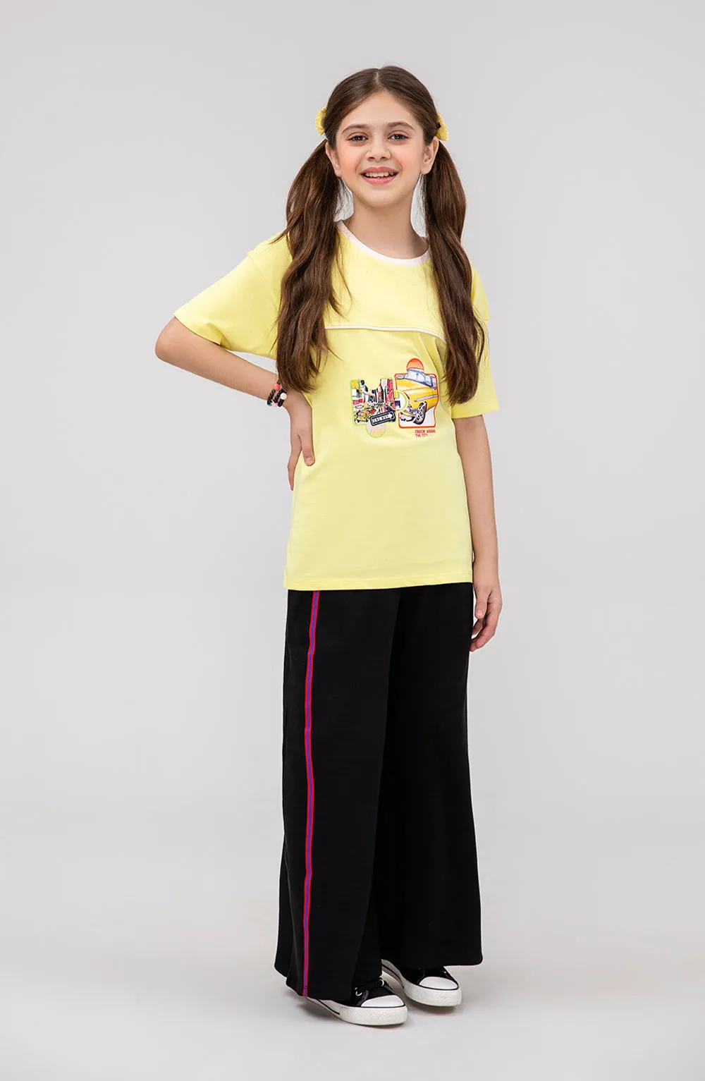 Girls Boxy Short Sleeve Crewneck-GKT713325