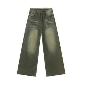 Green Desert Wash Baggy Jeans