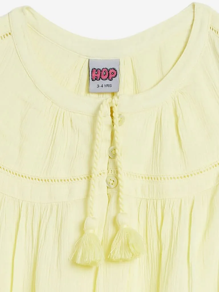 HOP Kids Yellow Dip-Dye Brooke Dress