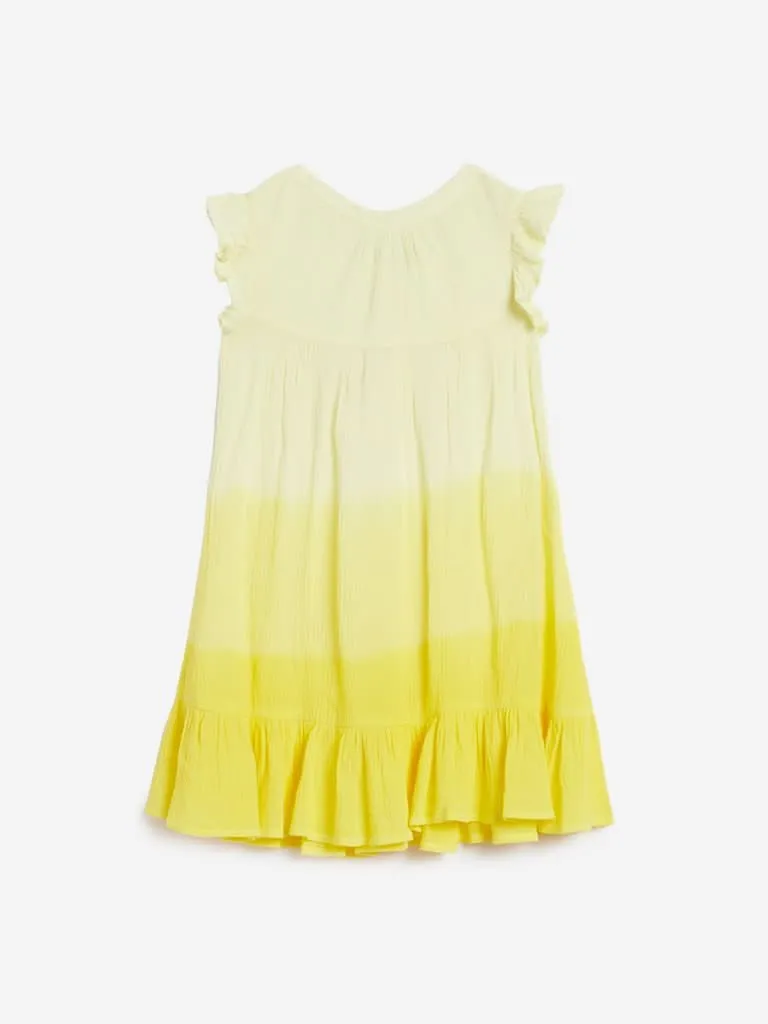 HOP Kids Yellow Dip-Dye Brooke Dress