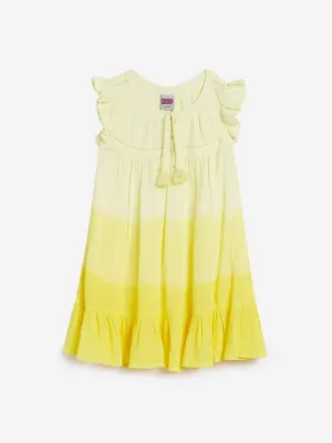 HOP Kids Yellow Dip-Dye Brooke Dress