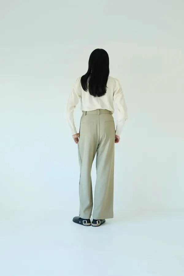 Jacquard puff sleeve tops