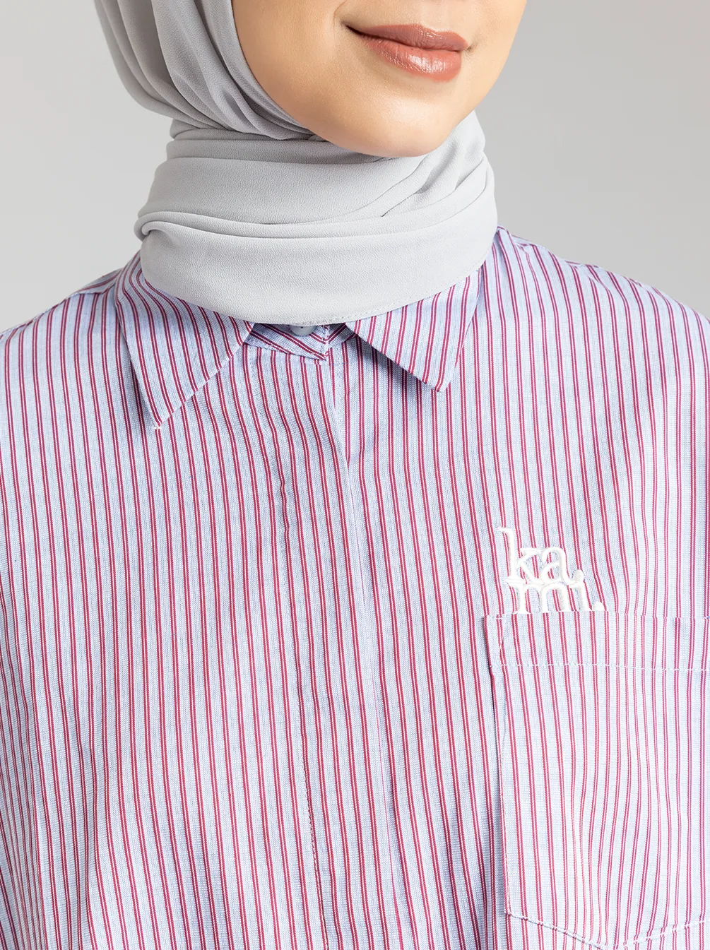 JOSY TOP BLUE RED STRIPE