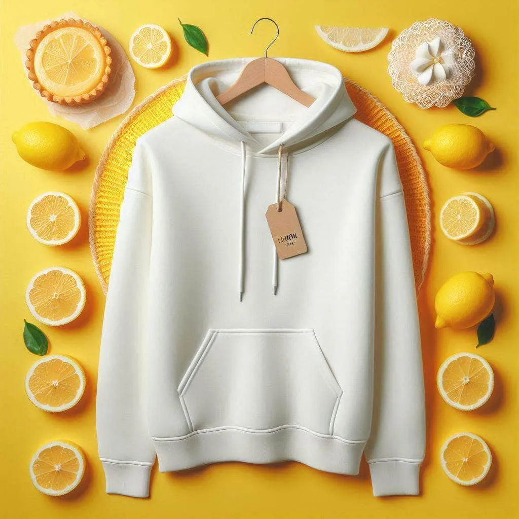 Lemon Tart Women's Plain Super Soft Hoodie LTWPSSH1 - White