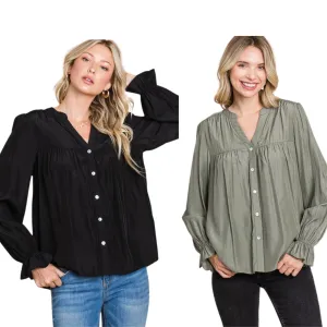 Long Sleeve Button Down Top