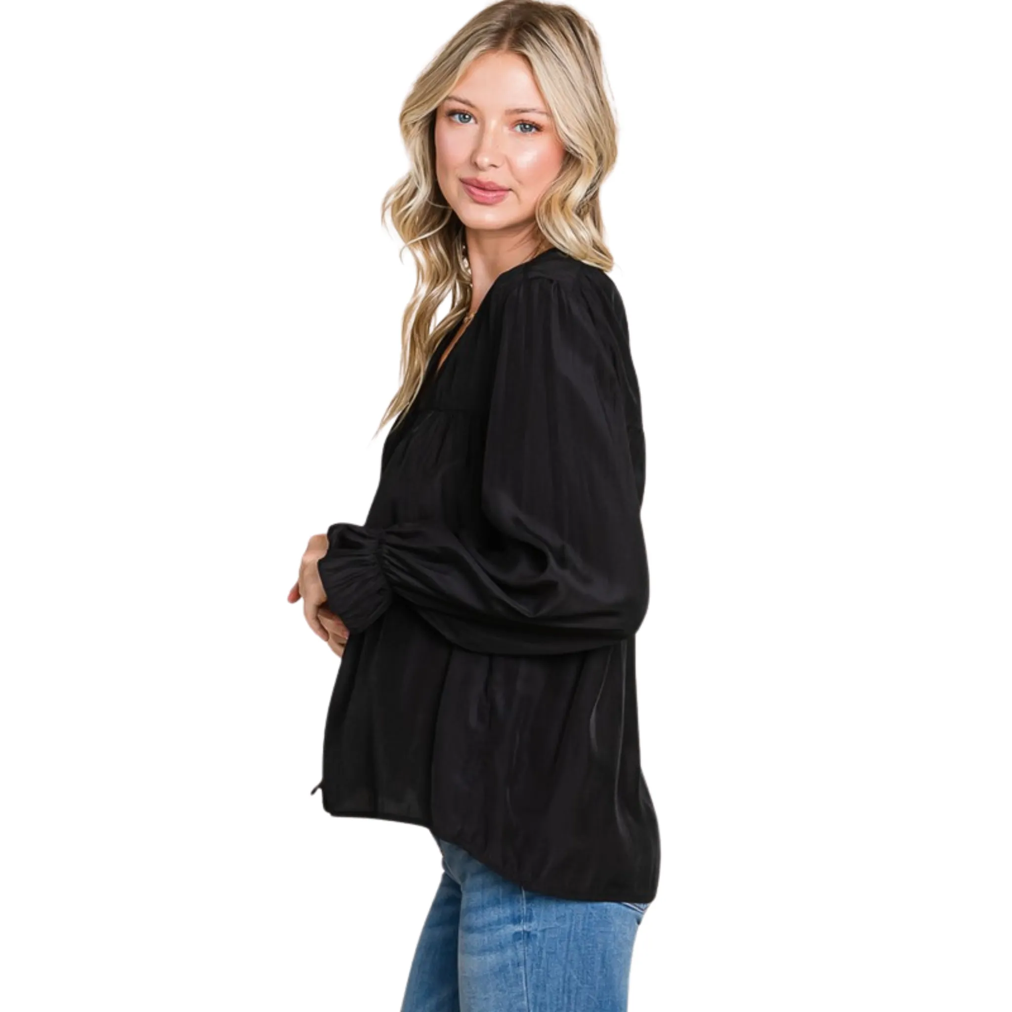 Long Sleeve Button Down Top