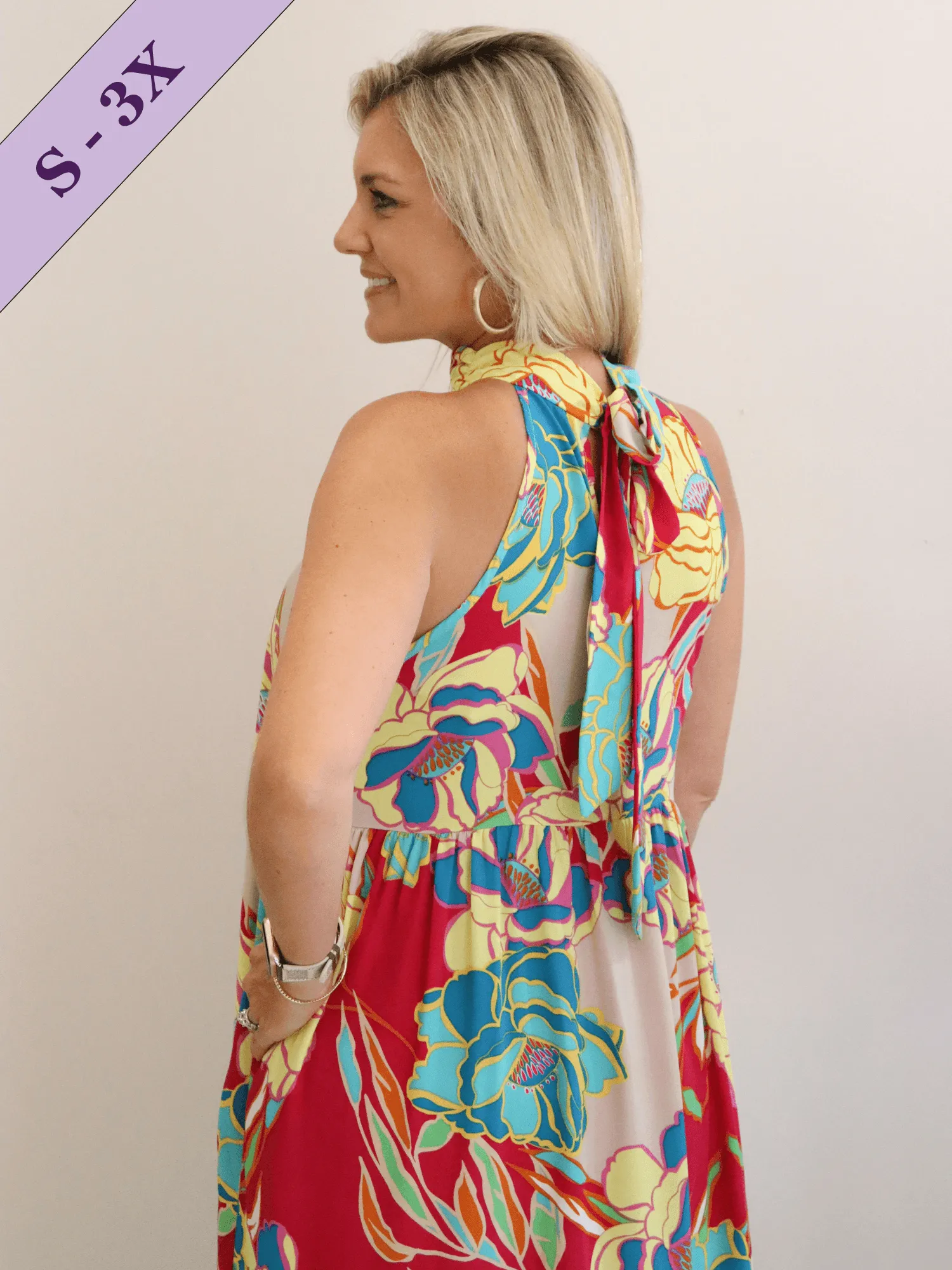 Malibu Dreaming Halter Maxi Dress