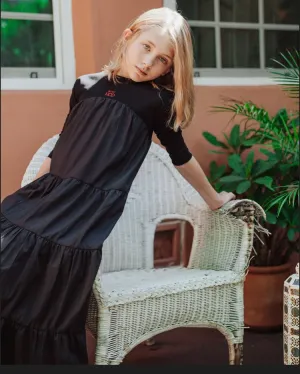 Mini Nod Black/Red Logo Shabbos Maxi Dress