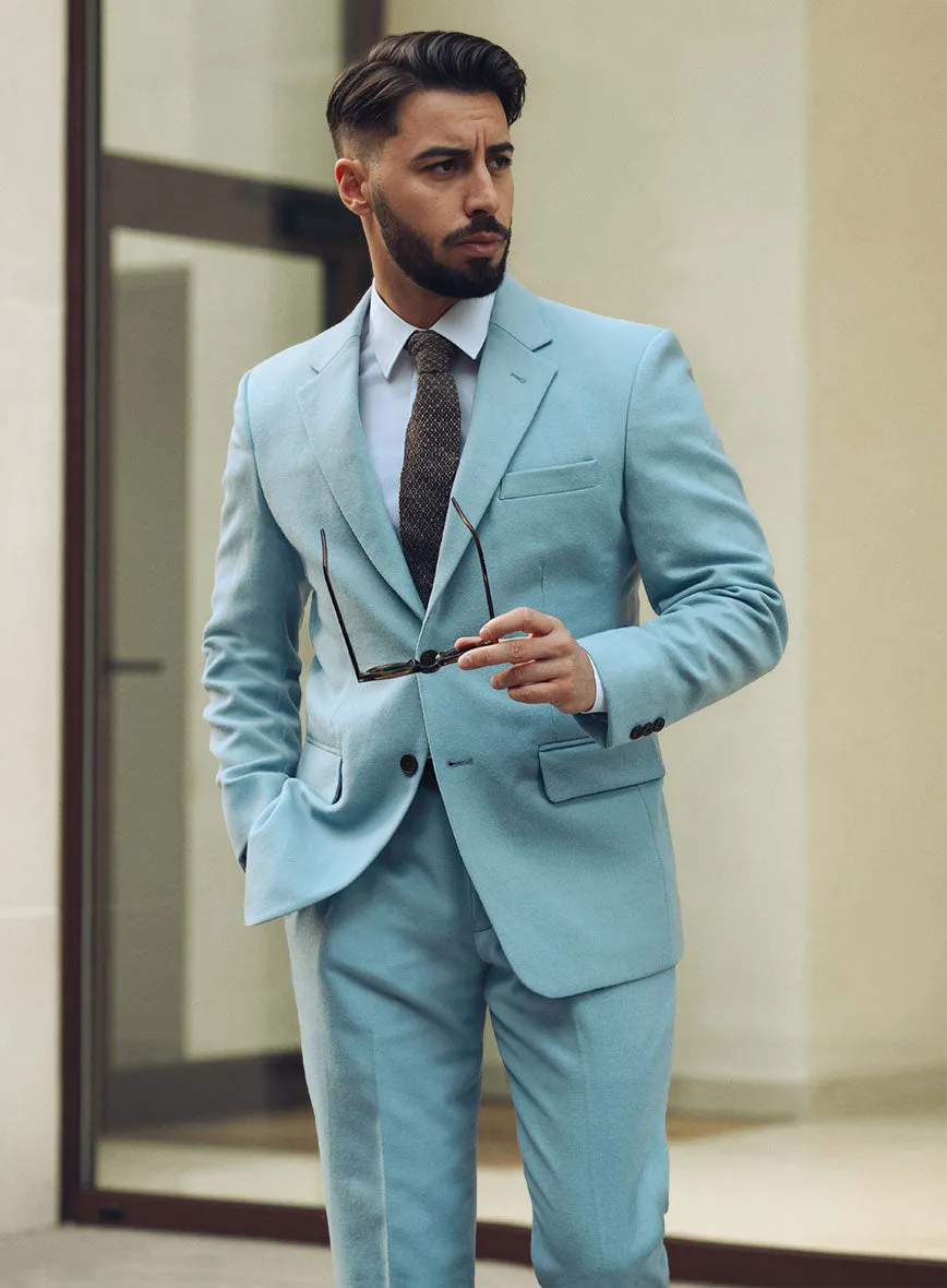 Naples Light Blue Tweed Jacket