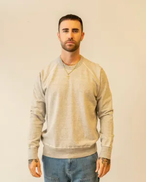 National Athletic Goods Raglan Warm Up Mock Twist Terry Mid Grey