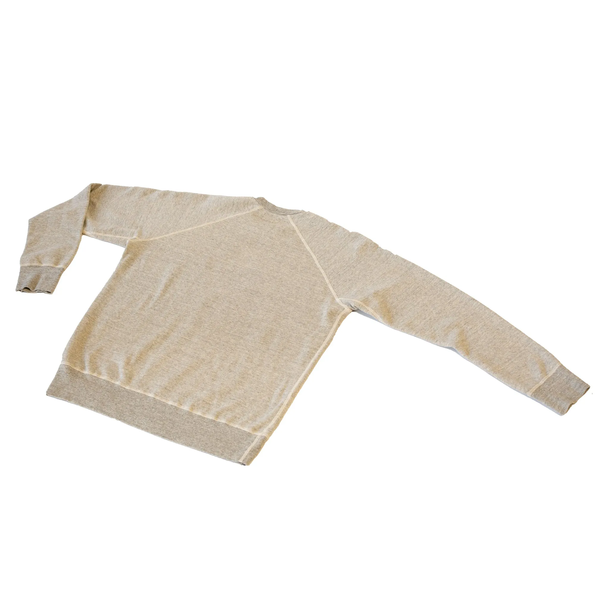 National Athletic Goods Raglan Warm Up Mock Twist Terry Mid Grey