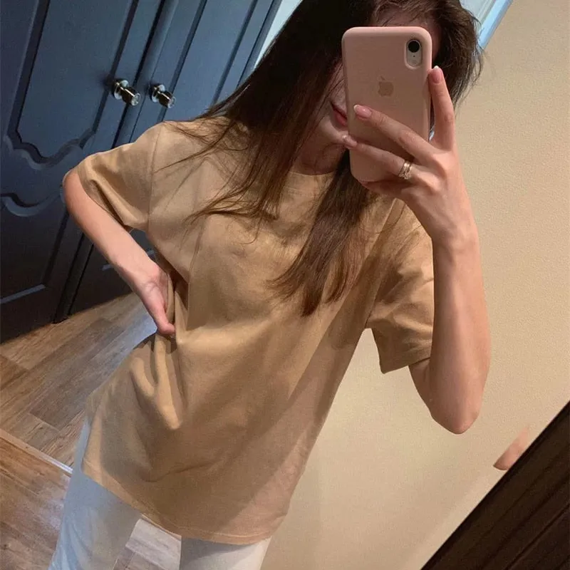 Natural Short Basic Shirt