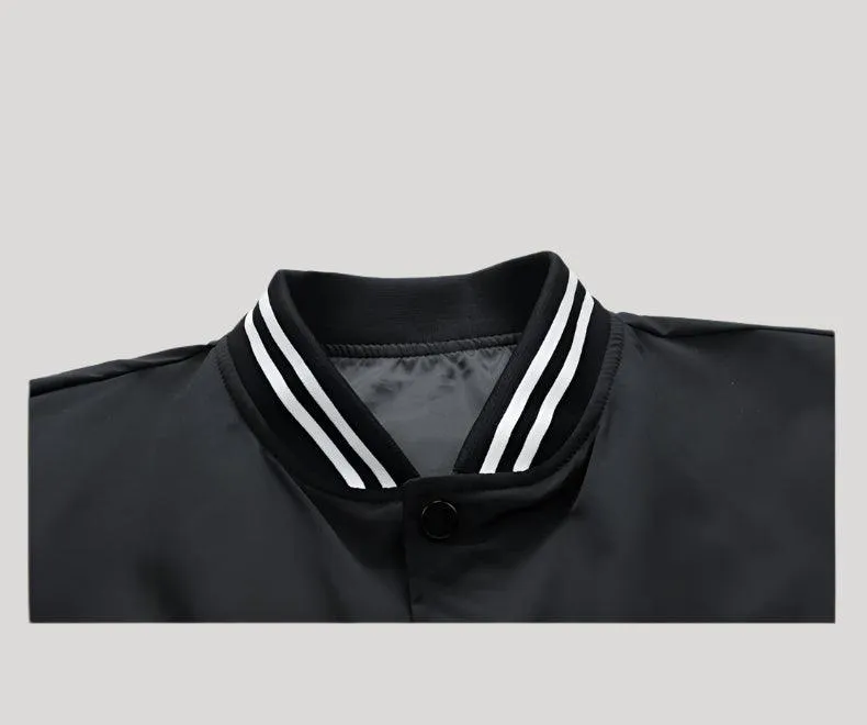 Pink Women Bomber Jackets Fall Winter Fashion Baseball Uniform Oversized Coats