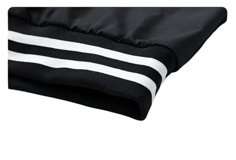 Pink Women Bomber Jackets Fall Winter Fashion Baseball Uniform Oversized Coats