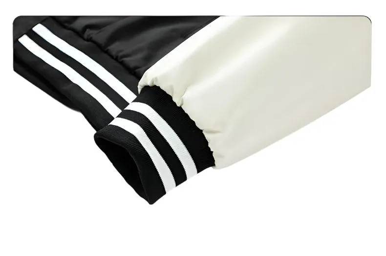 Pink Women Bomber Jackets Fall Winter Fashion Baseball Uniform Oversized Coats