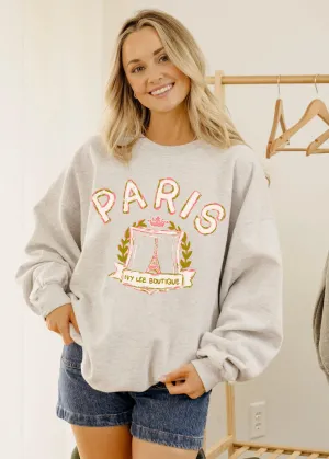 PRE ORDER : Ivy Lee Custom Thrifted Sweatshirt - Heather Grey