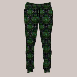 Psychedelic Joggers (UV/RGB, Eco-Friendly, Unisex, Fleece-Lined) | AMPHLIFIED