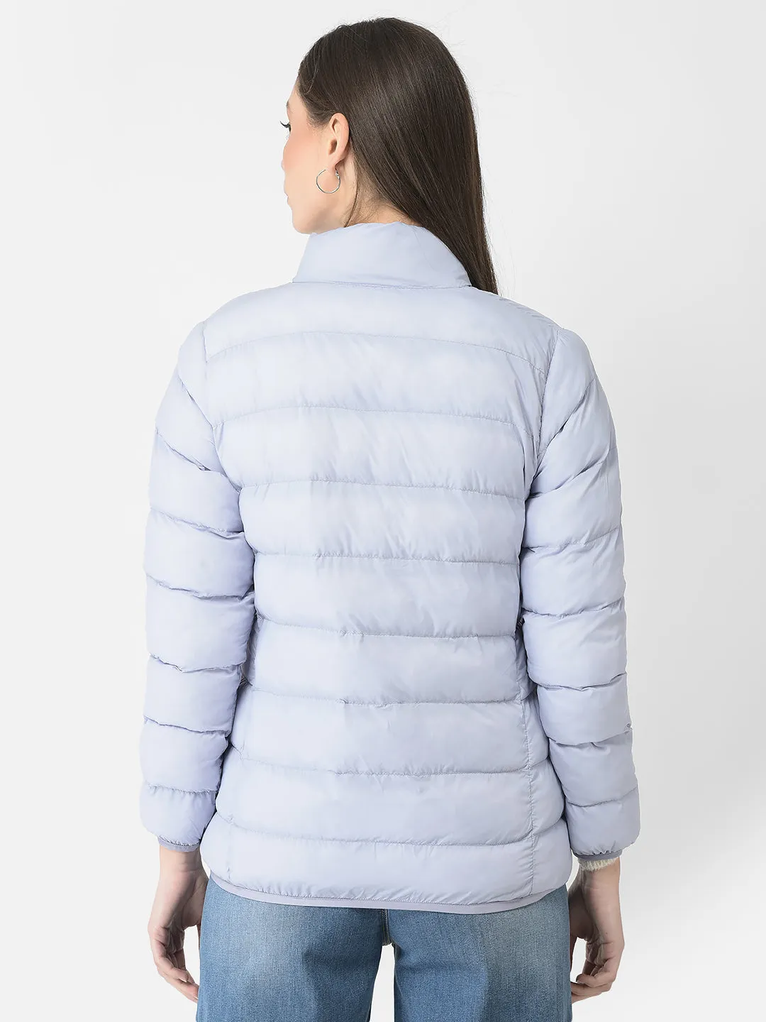 Purple Quilted Jacket