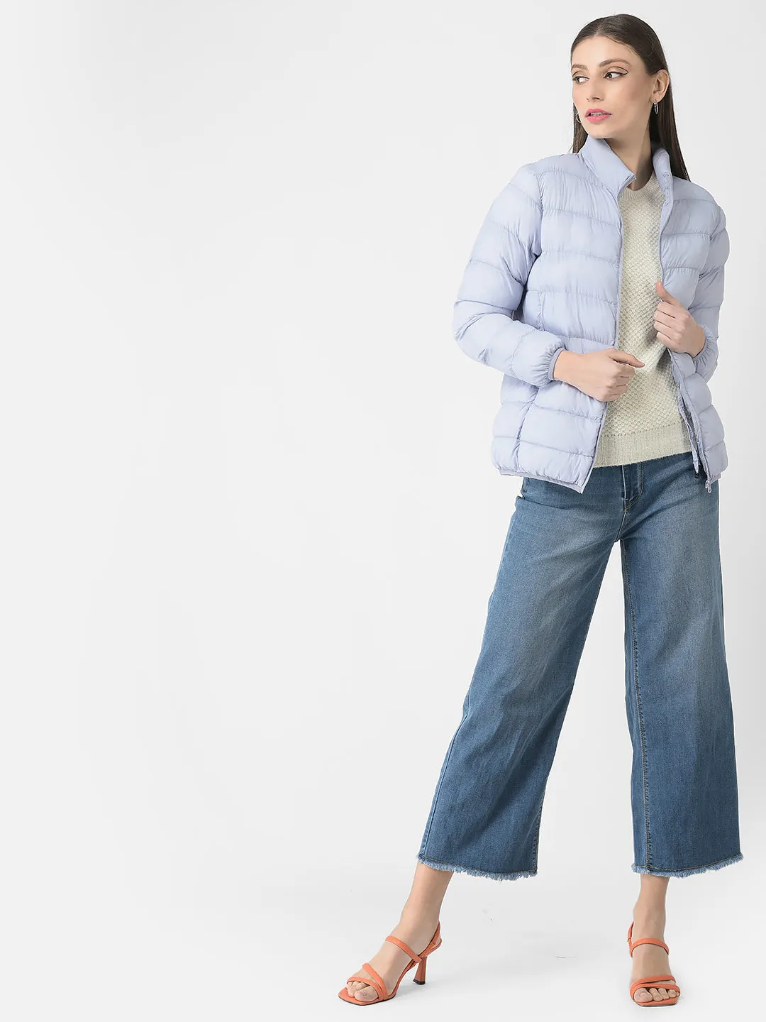 Purple Quilted Jacket