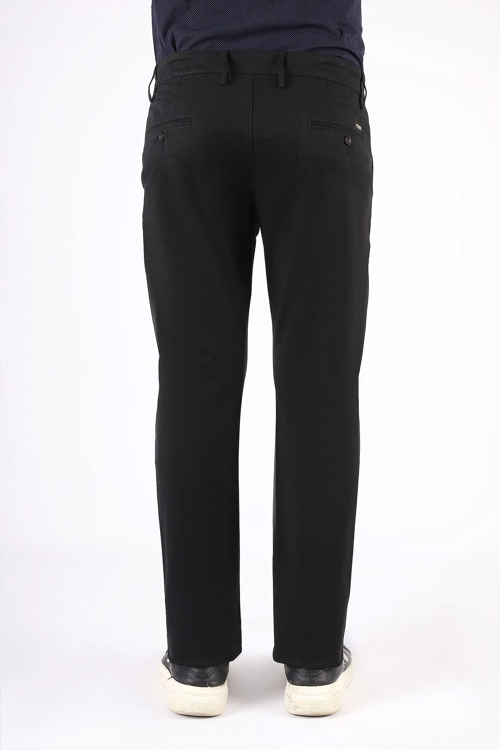 SOLID ORGANIC SLIM FIT COTTON PANTS