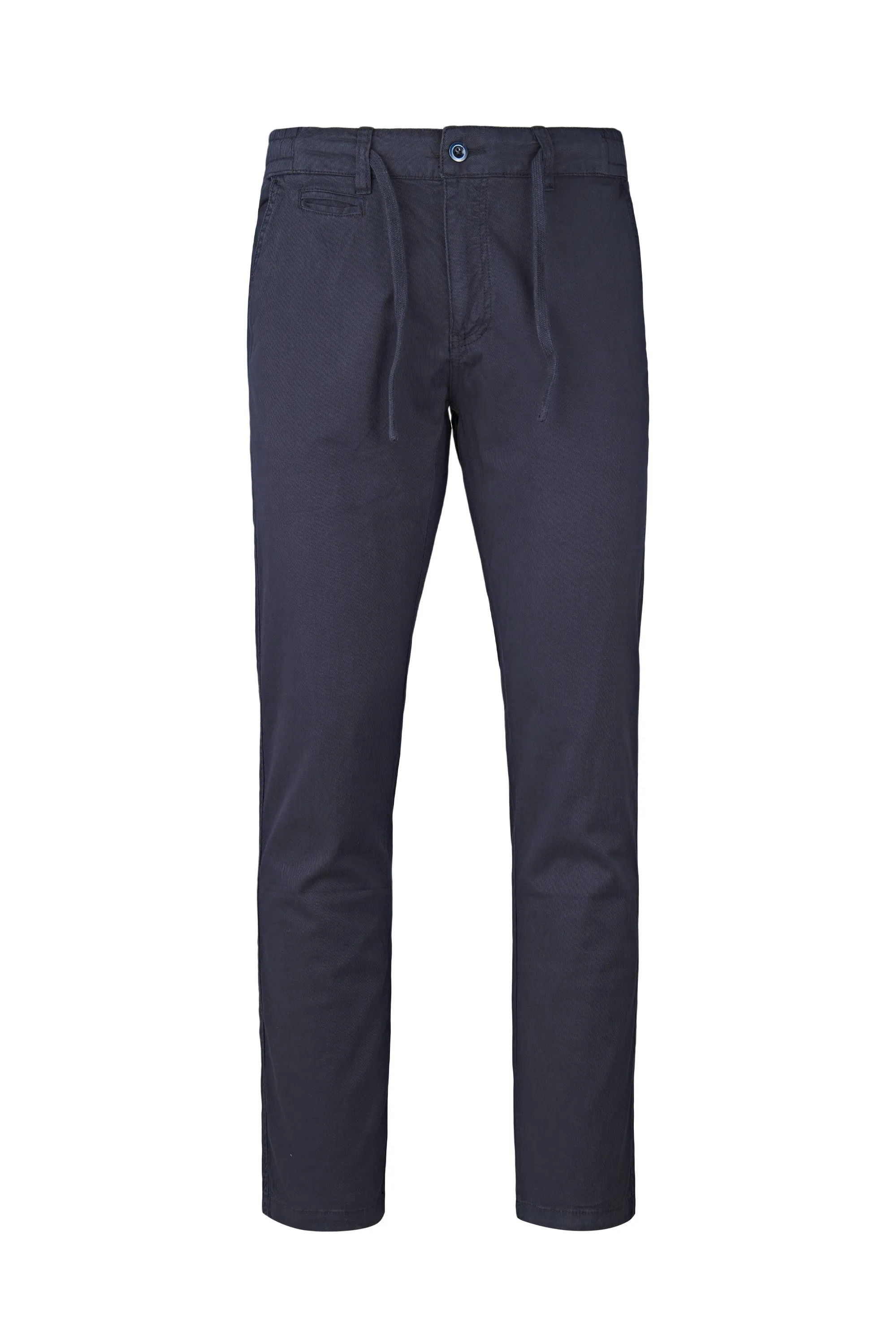 Stretch Cotton Drawstring Chino