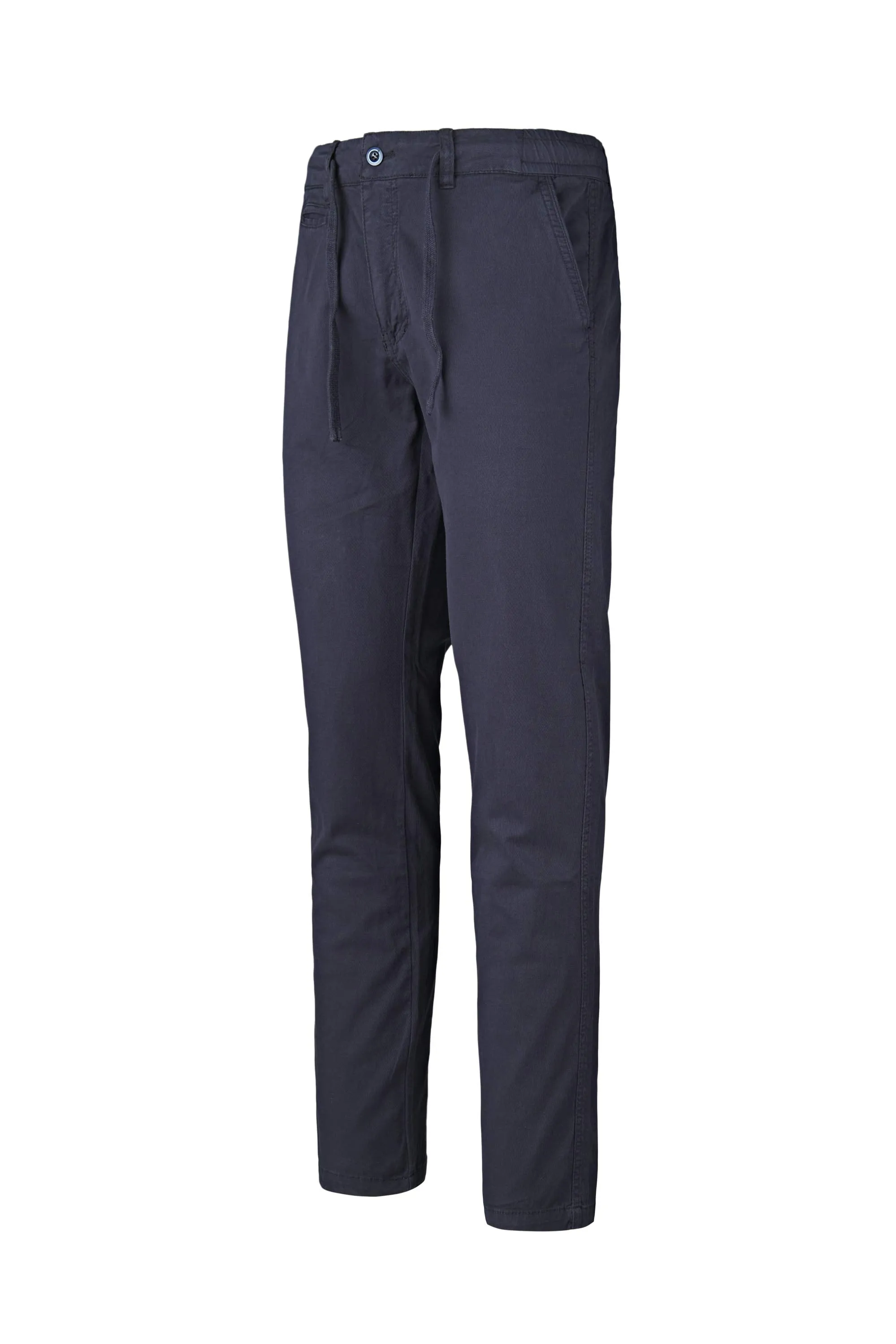 Stretch Cotton Drawstring Chino