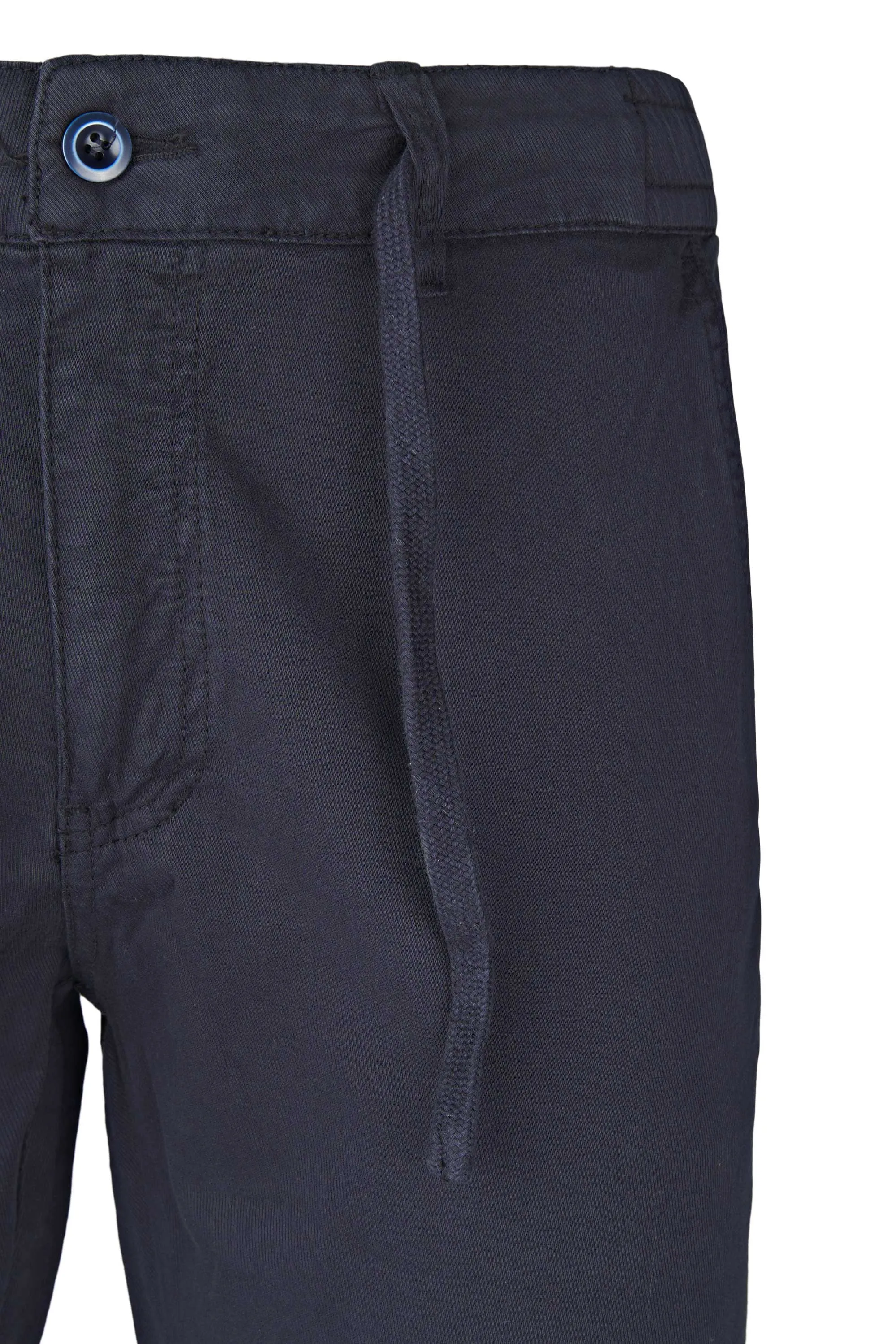 Stretch Cotton Drawstring Chino