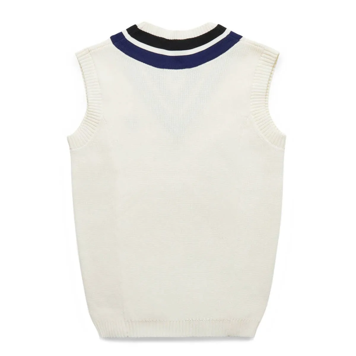 STRIPED V-NECK KNITTED TANK