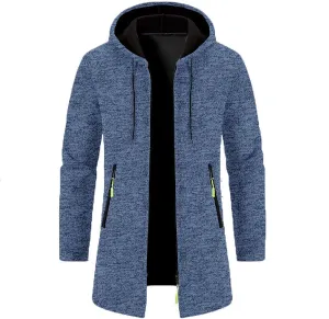 Sweaters for Men Men's Shawl Collar Long Cardigan Heavyweight Knitted Open Front Cardigans Sweaters