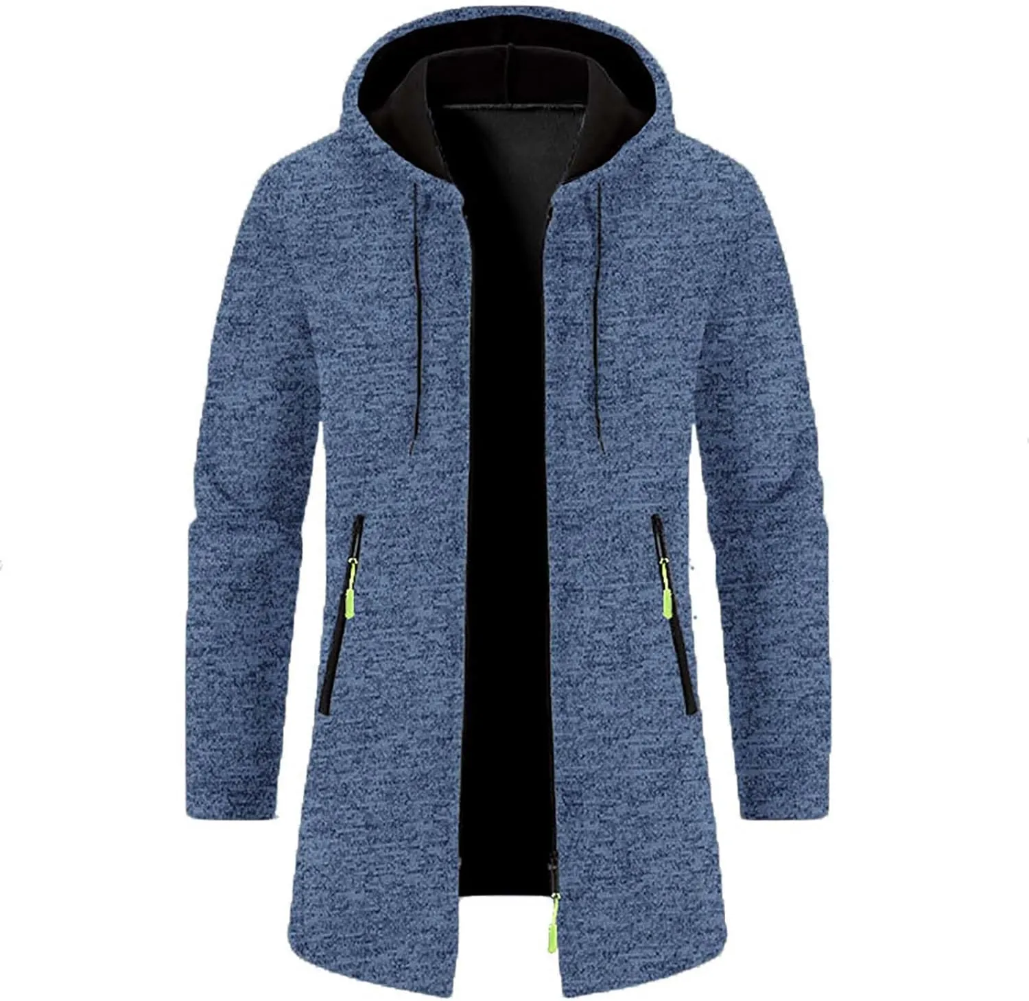 Sweaters for Men Men's Shawl Collar Long Cardigan Heavyweight Knitted Open Front Cardigans Sweaters