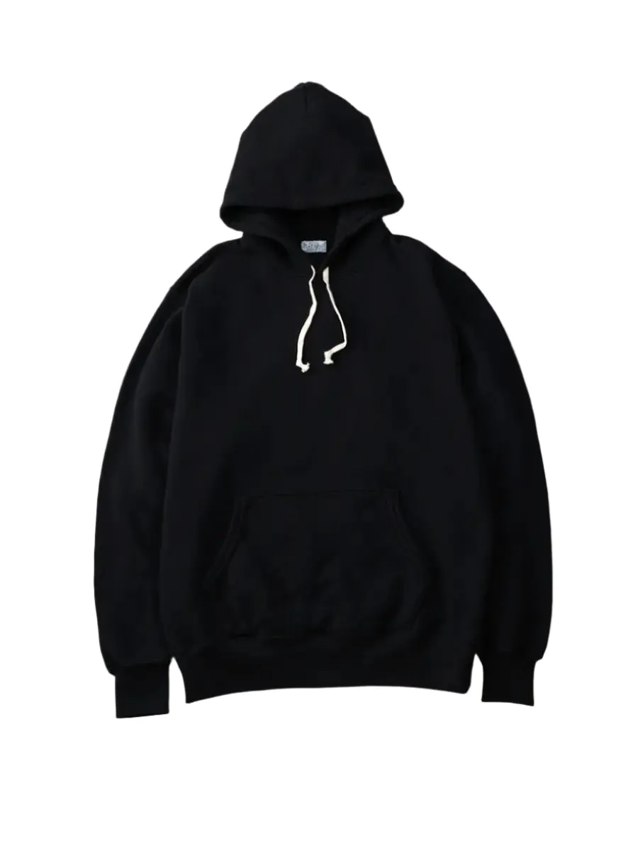 The Flat Head FN-SWP-301 Loopwheel Hooded Sweatshirt - Black
