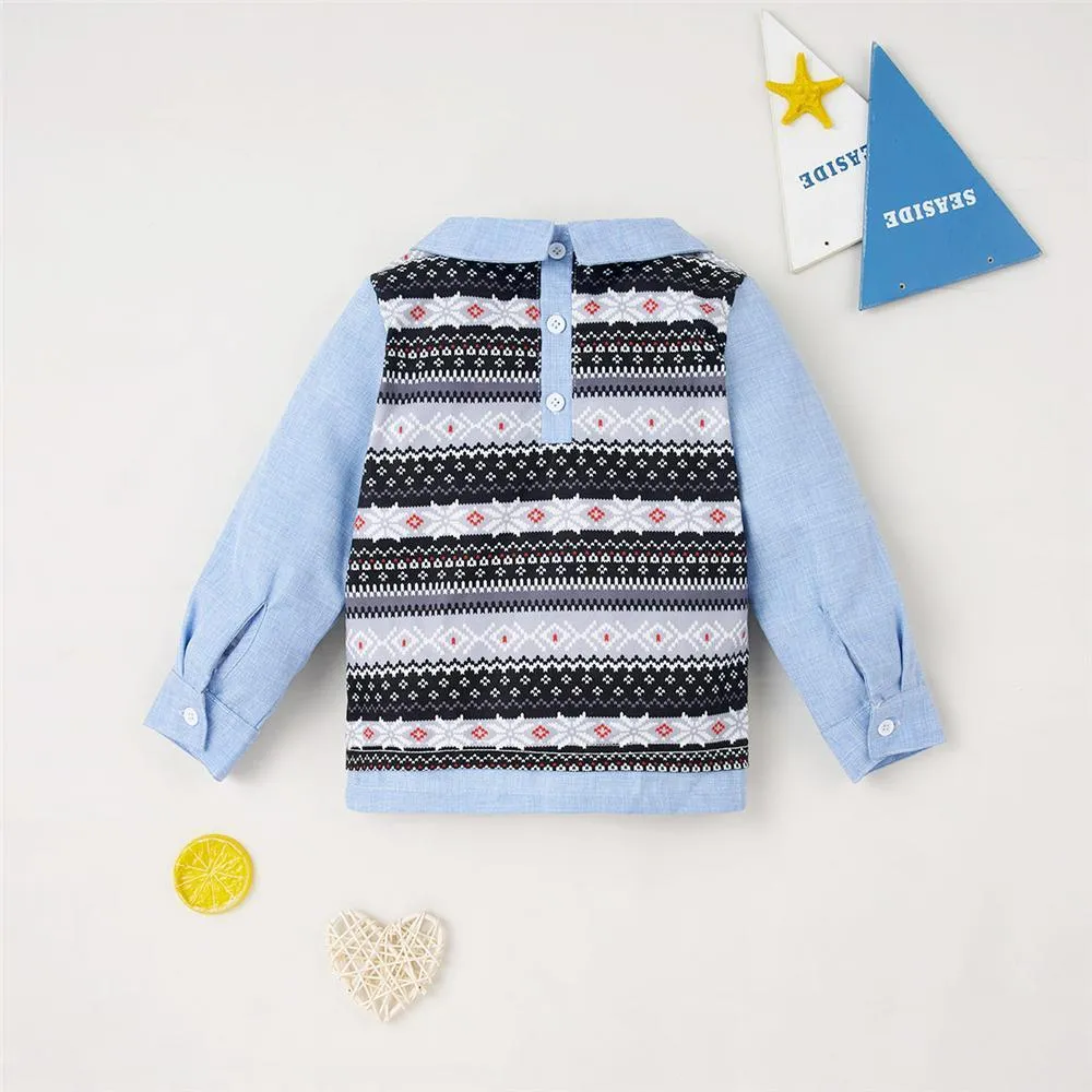 Toddler Girls Long Sleeve Doll Collar Tops Girls Clothing Wholesale