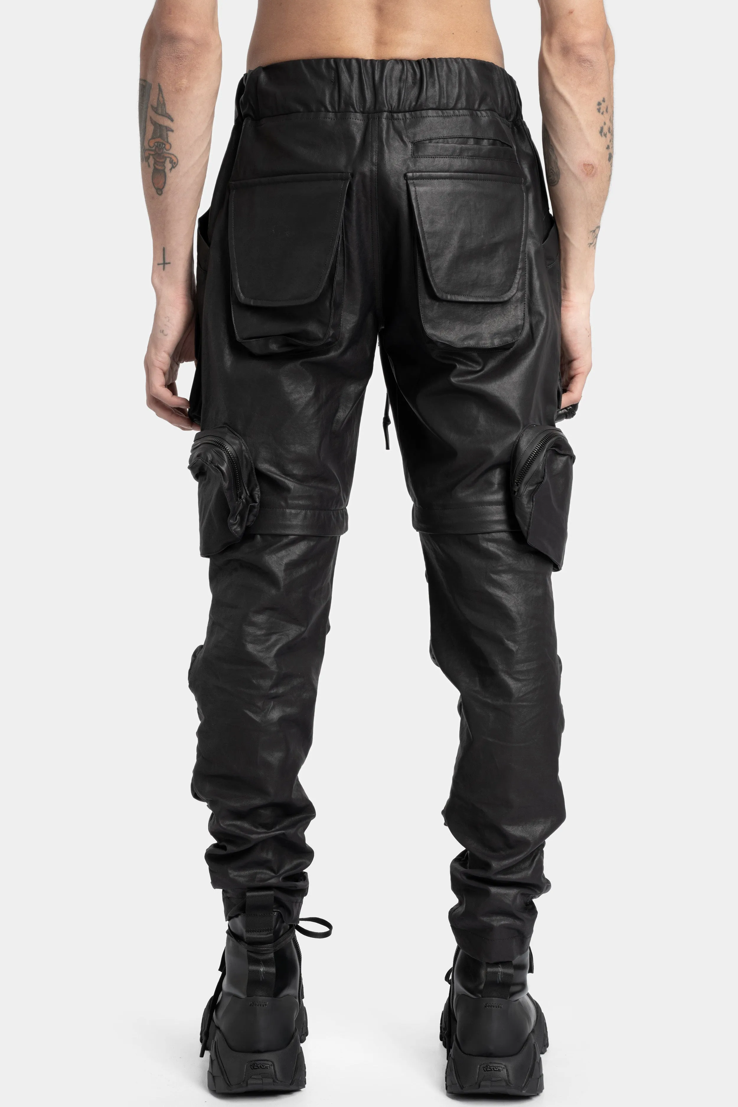 Transformable recoil coated pants