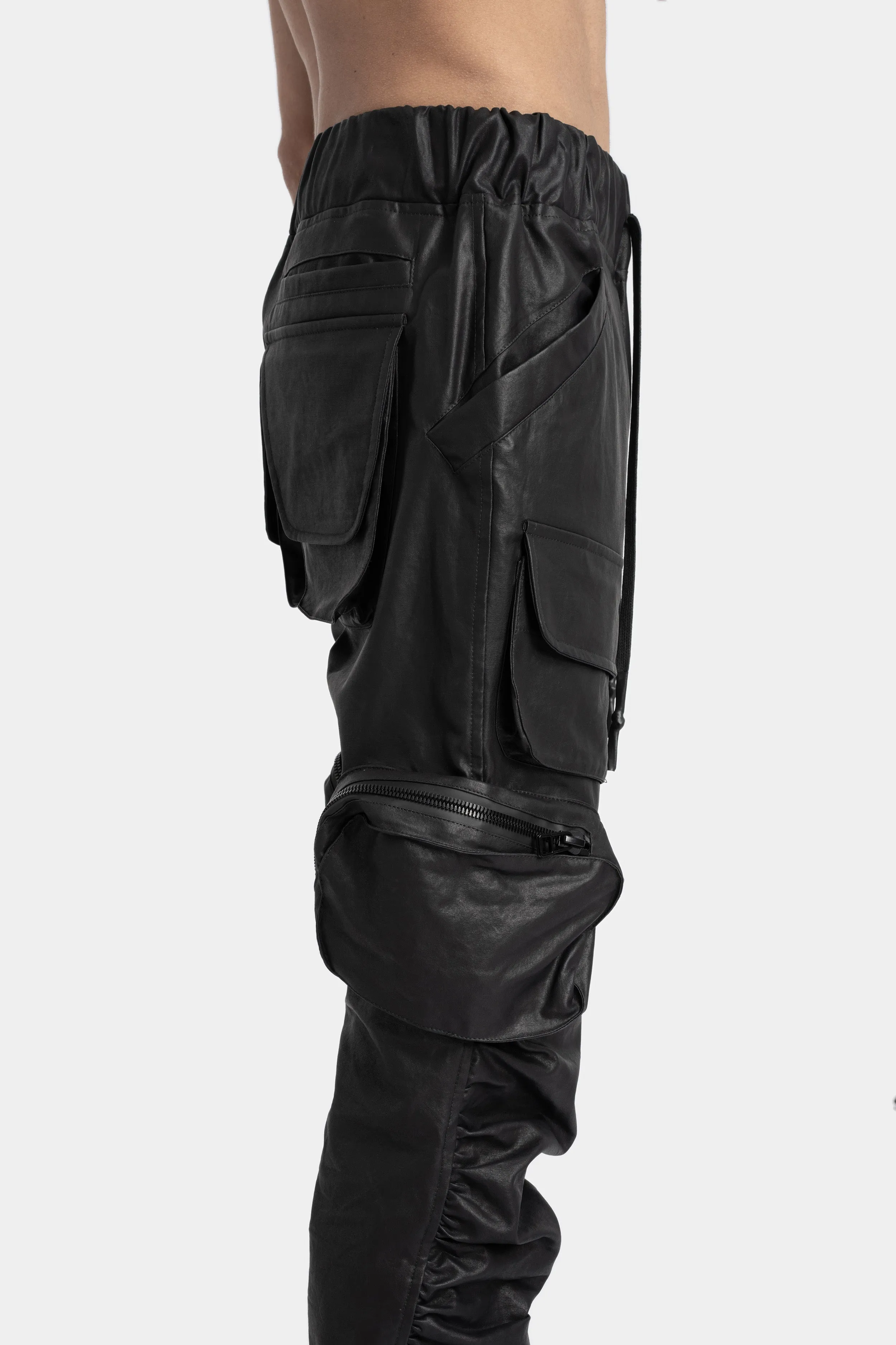 Transformable recoil coated pants