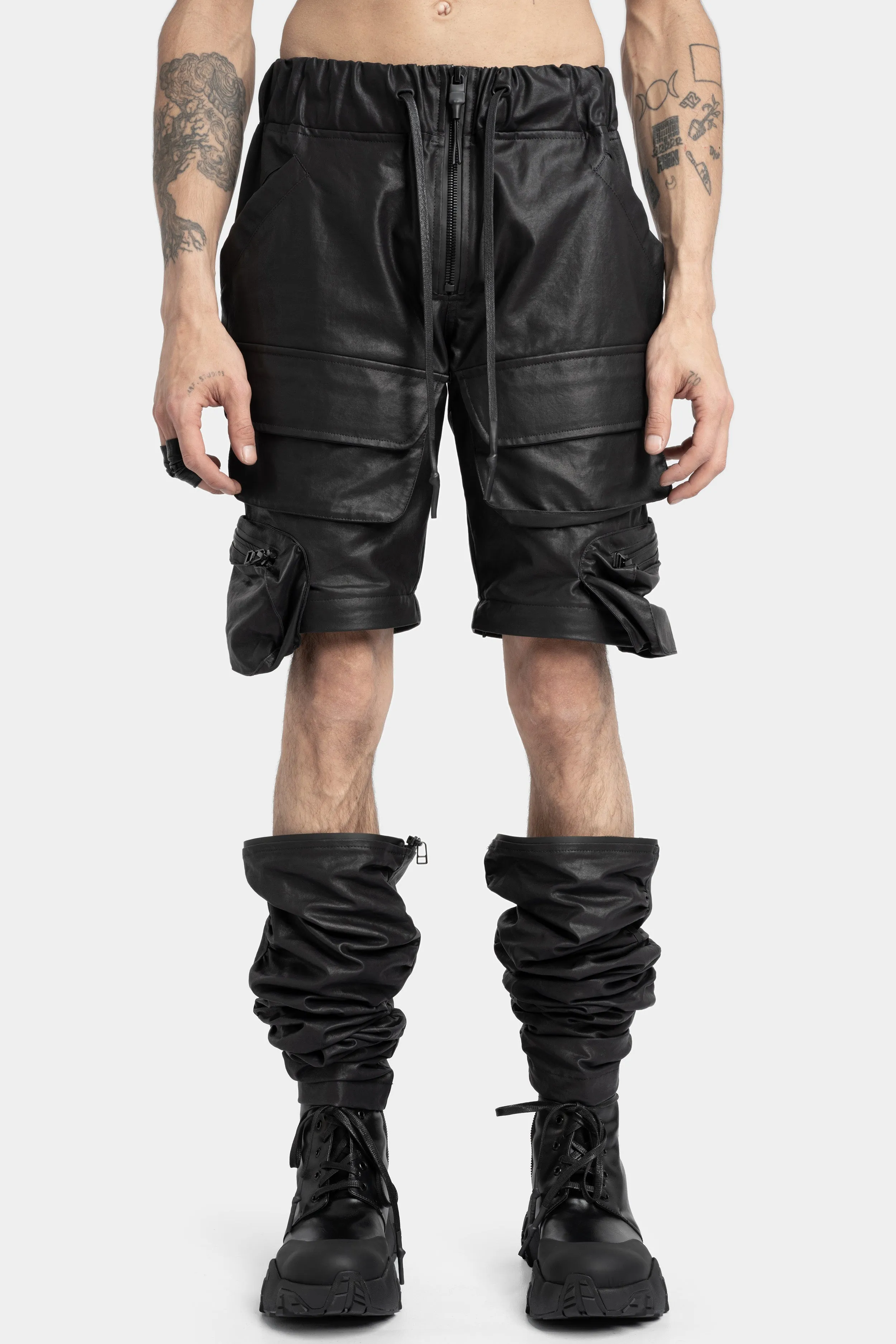 Transformable recoil coated pants
