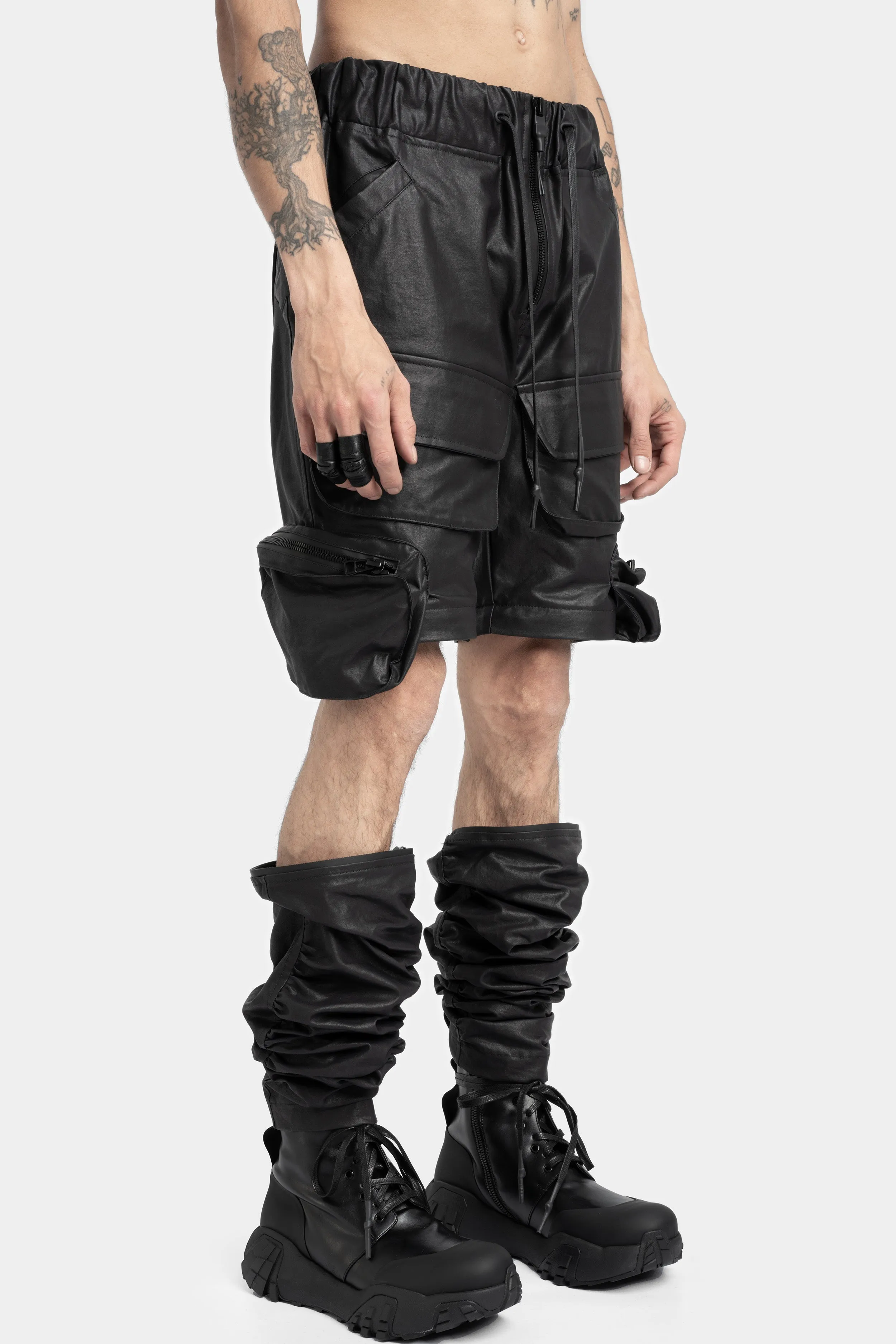 Transformable recoil coated pants