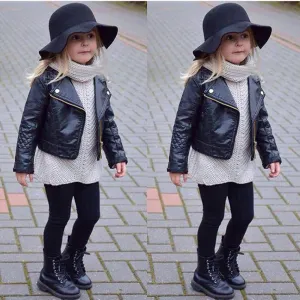 Trendy Girl PU Leather Jacket - Priority Shipping