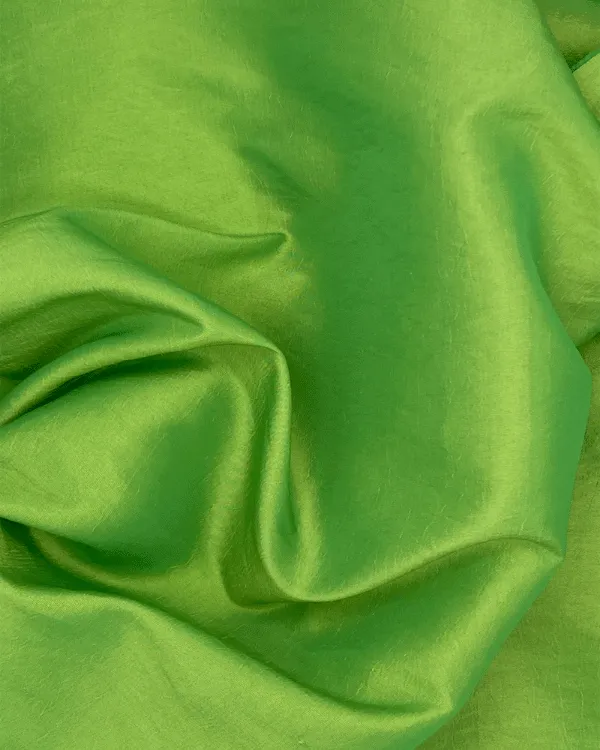 Two Tone Green Gold Taffeta Fabric | Polyester Nylon 58W