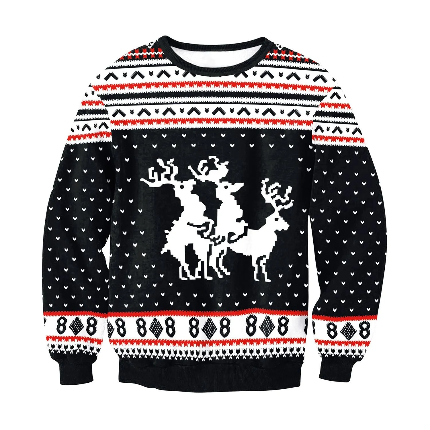 Ugly Christmas Sweatshirts Long Sleeve Women Xmas Sweatshirts Pullover