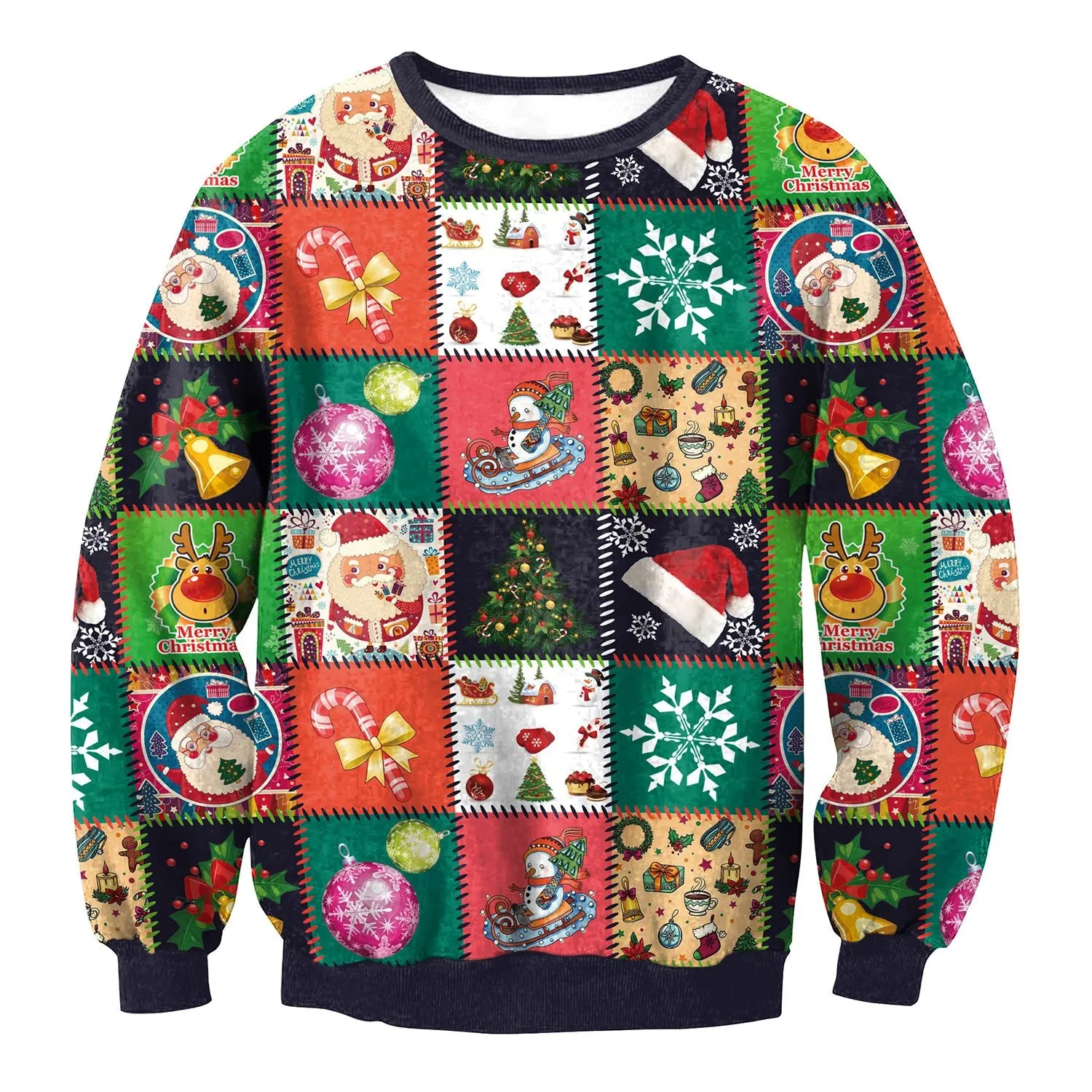 Ugly Christmas Sweatshirts Long Sleeve Women Xmas Sweatshirts Pullover